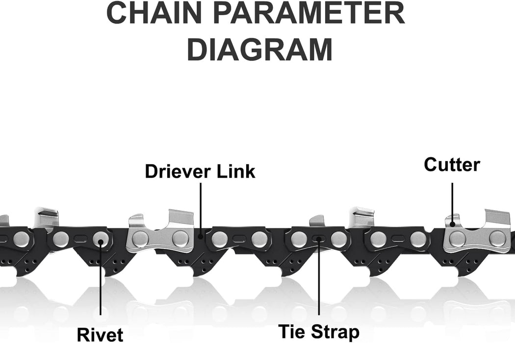 ORBLON 6 Zoll Mini-Kettensägen-Ersatzkette