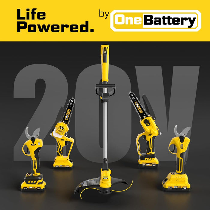 15‘’ Cordless String Trimmer for Dewalt 20V Battery (Battery Included) (OST15)