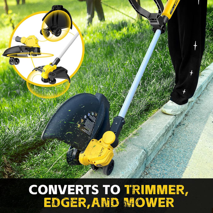 15‘’ Cordless String Trimmer for Dewalt 20V Battery (Battery Included) (OST15)
