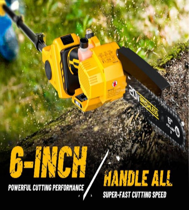 2-IN-1 Cordless 6-inch Pole Saw