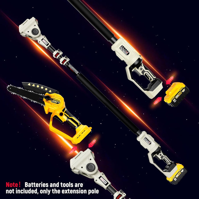 2-IN-1 Cordless 6" Pole Saw compatible with Dewalt Battery 20V MAX (Battery Included)